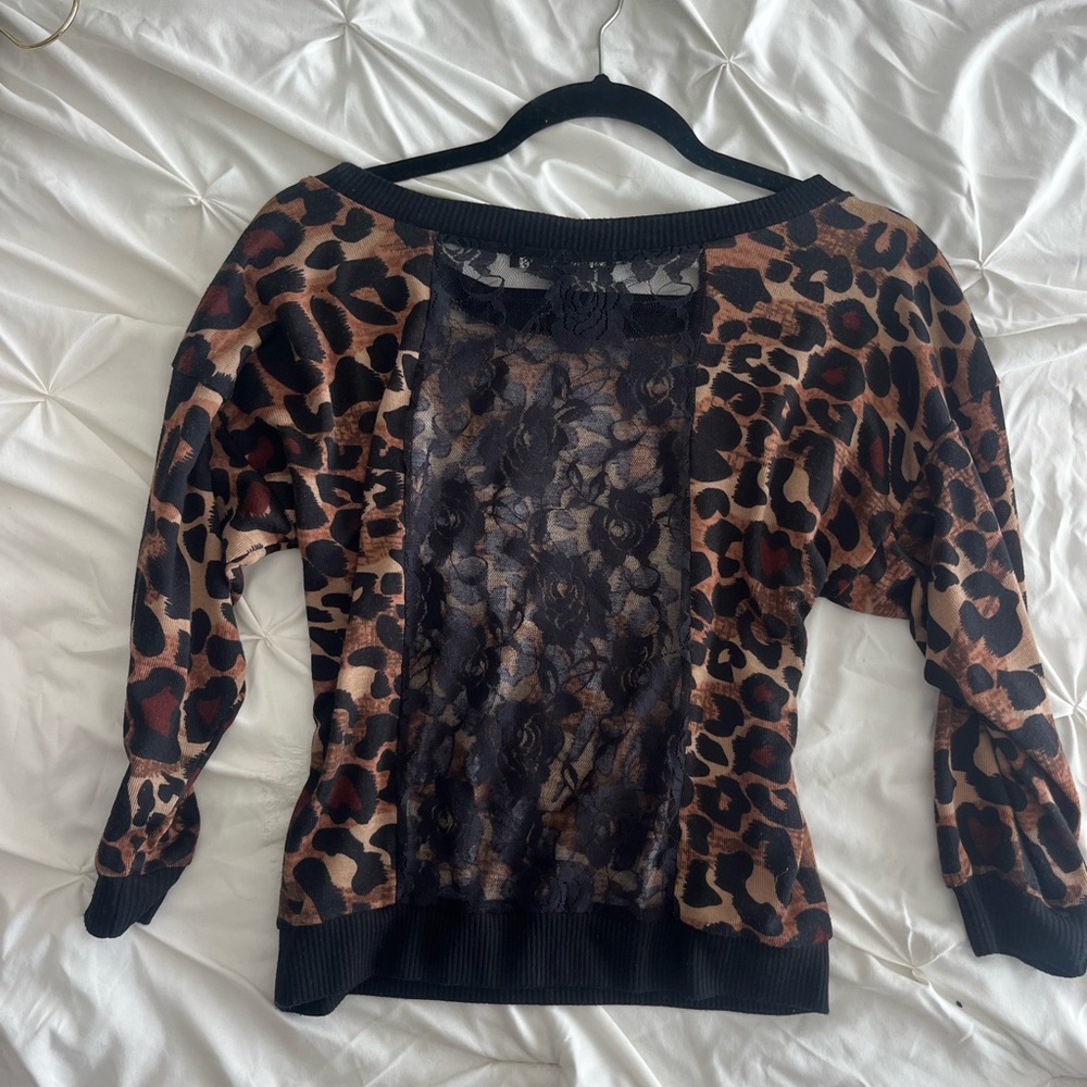 Leopard Print Sweater - image 2